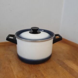 Emaljegryde med låg