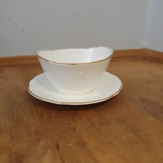 Vintage sovsekande med guldkant