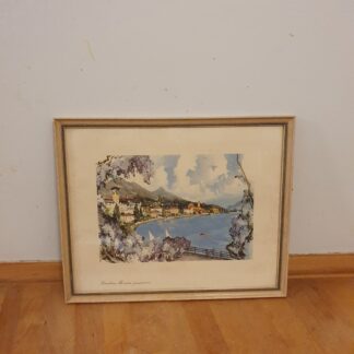 Indrammet print af Riviera Panorama
