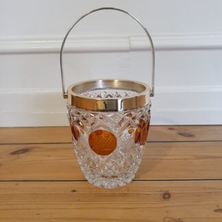 Retro isspand i tykt glas