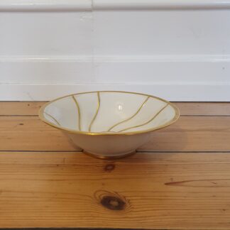 Vintage Lyngby skål med guld kanter