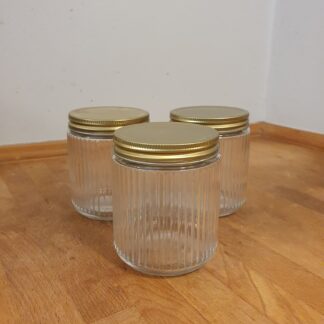 3 stk glas med låg