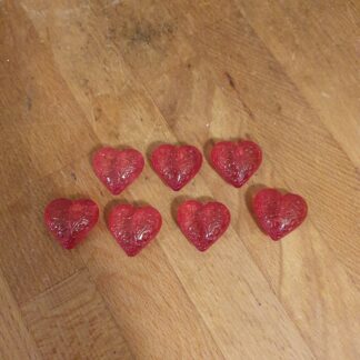 7 stk hjerteperler