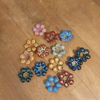 14 stk dekorationsblomster i plastik