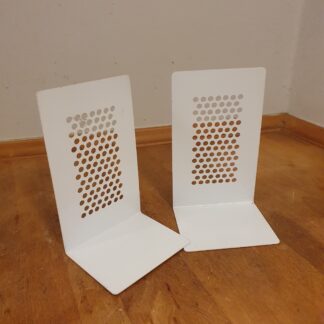 2 stk bogstøtter i metal