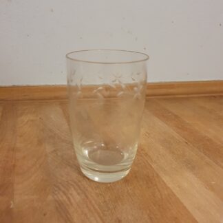 Vintage vandglas med slibninger