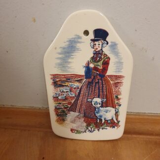 Vintage smørebræt i porcelæn