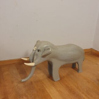 Vintage elefant i træ