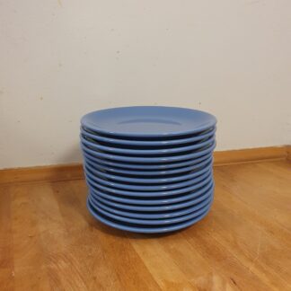 Blå retro tallerken