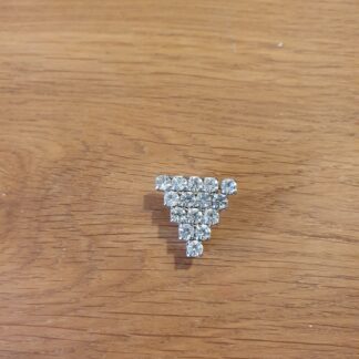 Trekantet vintage broche