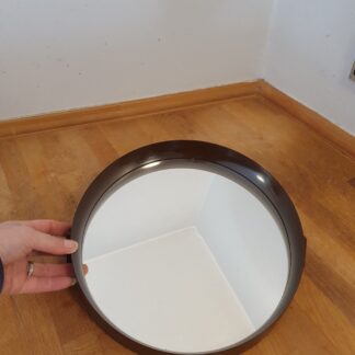 Rundt retro spejl i plastik