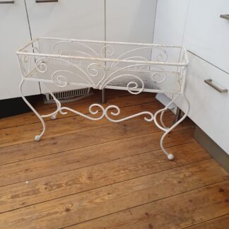 Blomsterkasse i metal og glas