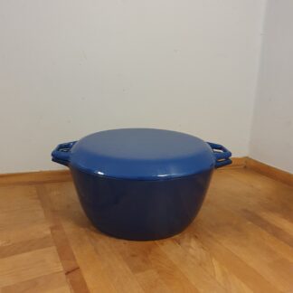 Tung emalje gryde med låg