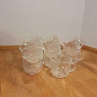 Vintage glas med hank