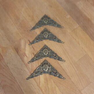 4 stk pyntehængsel i messing