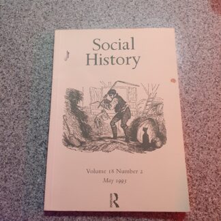 Social History: Volume 18 - Number 3 - May 1993