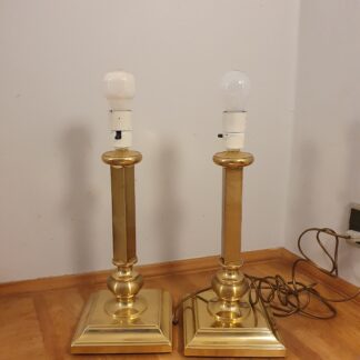 Vintage bordlamper i messing