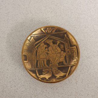 Edward Rex bronze tallerken