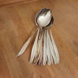 12 stk skeer i pletsølv