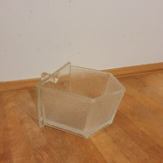 Glasskuffe i materet glas