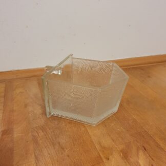 Glasskuffe i materet glas