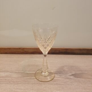 Holmegaard glas med klar kumme