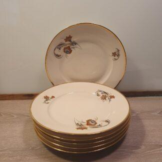 6 stk tallerkener fra Københavns Porcelæns Maleri