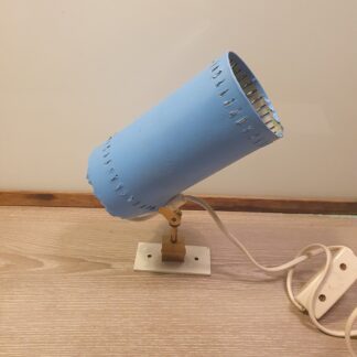 Bordlampe i beklædt messing