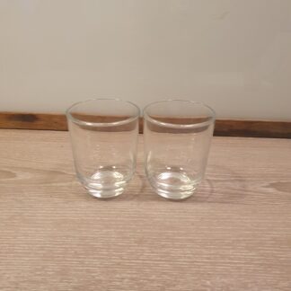 2 stk små glas