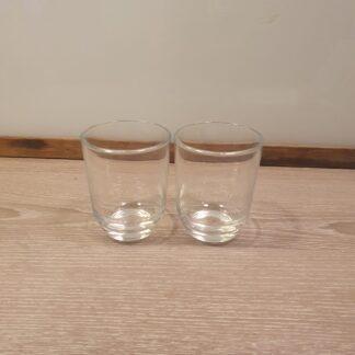 2 stk små glas