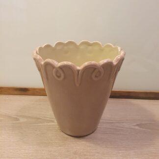 Fin vintage urtepotte i porcelæn