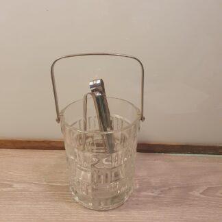 Vintage isspand med tænger