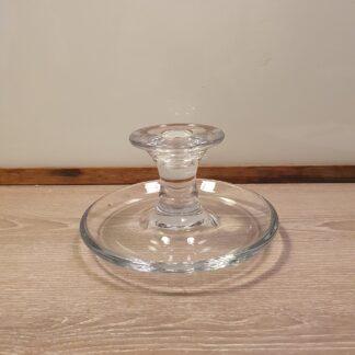 Lysestage i klart glas