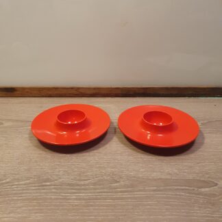 2 stk retro æggebægre i plastik