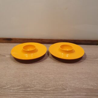 2 stk retro æggebægre i plastik