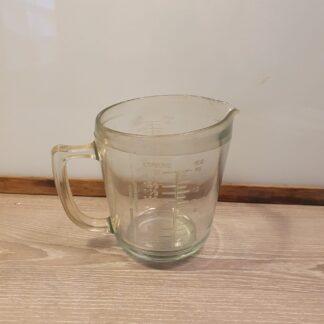 Retro måle kande i tykt glas