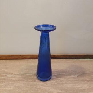 Blå vintage vase i glas