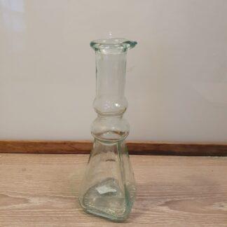 Vintage vase i gennemsigtigt glas
