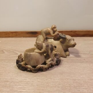 2 stk små figurer med aber