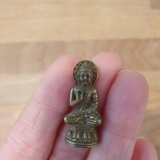 Lille figur i messing