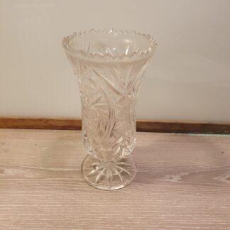 Vase i glas med slibninger