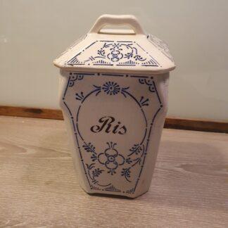 Krydderikrukke i porcelæn - Ris