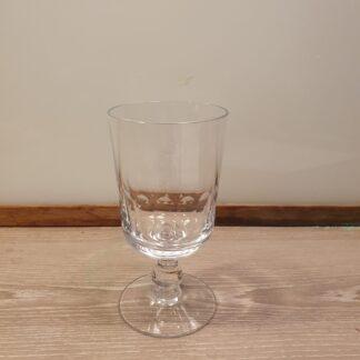 6 stk glas med slibninger