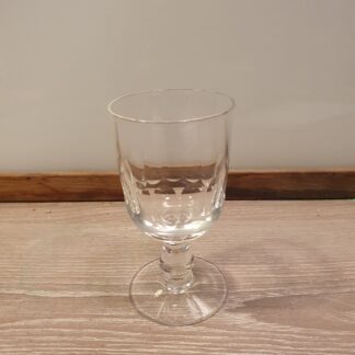 5 stk glas med slibninger