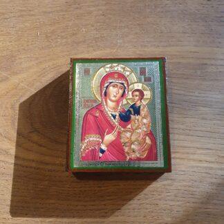 Religiøst relief i træ
