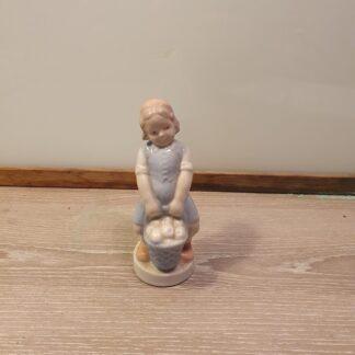 Vintage pige figur i porcelæn