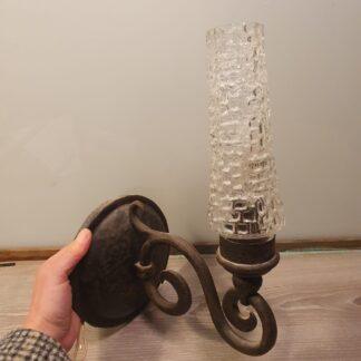 Glas væglampe
