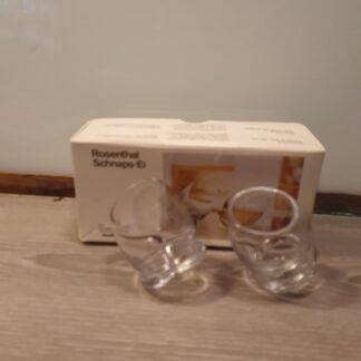 2 styks Rosenthal snapseglas