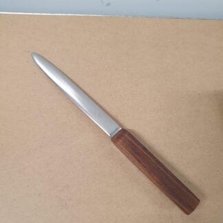 Brev kniv i rustfrit stål og teaktræ