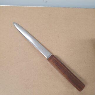 Brev kniv i rustfrit stål og teaktræ
